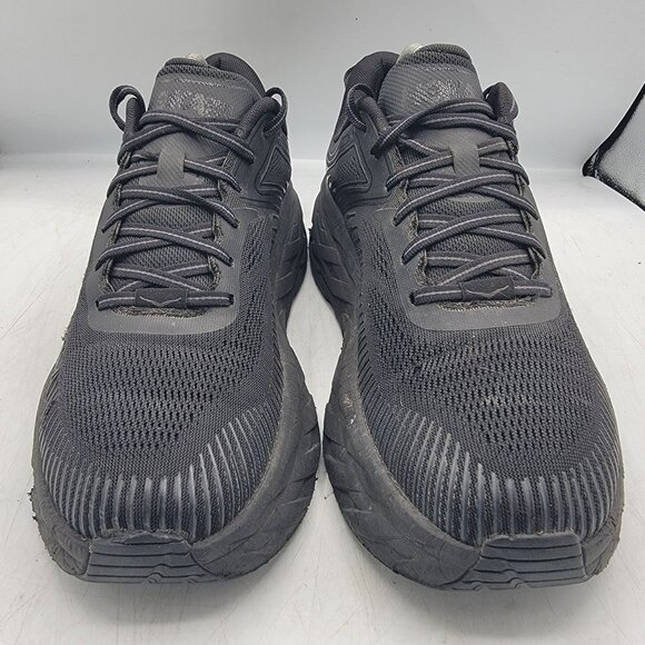 Hoka One One Bondi 7 Mens 10 Triple Black Running Shoes Athletic Outdoors Casual - Picture 12 of 13